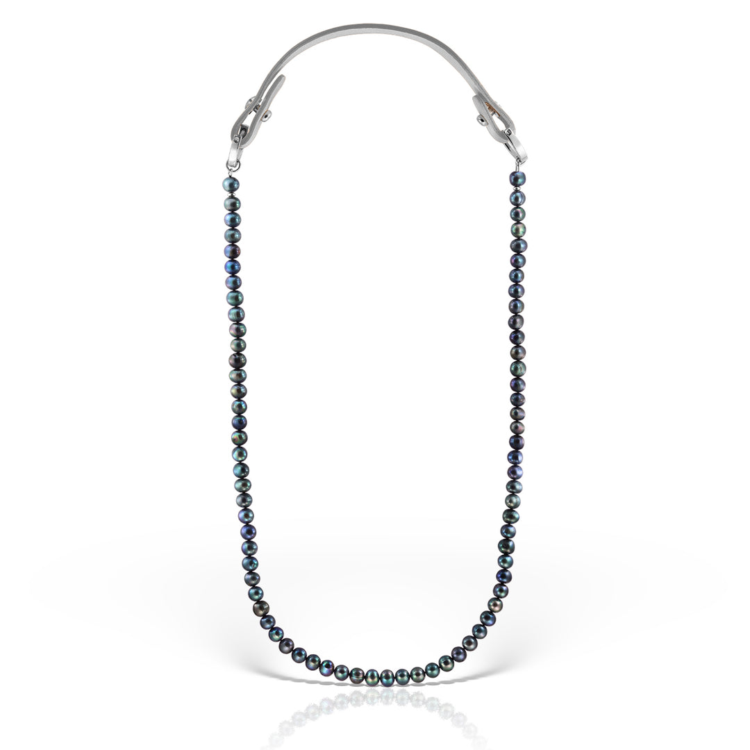 Colier Arwen L Peacock, Perle si Piele