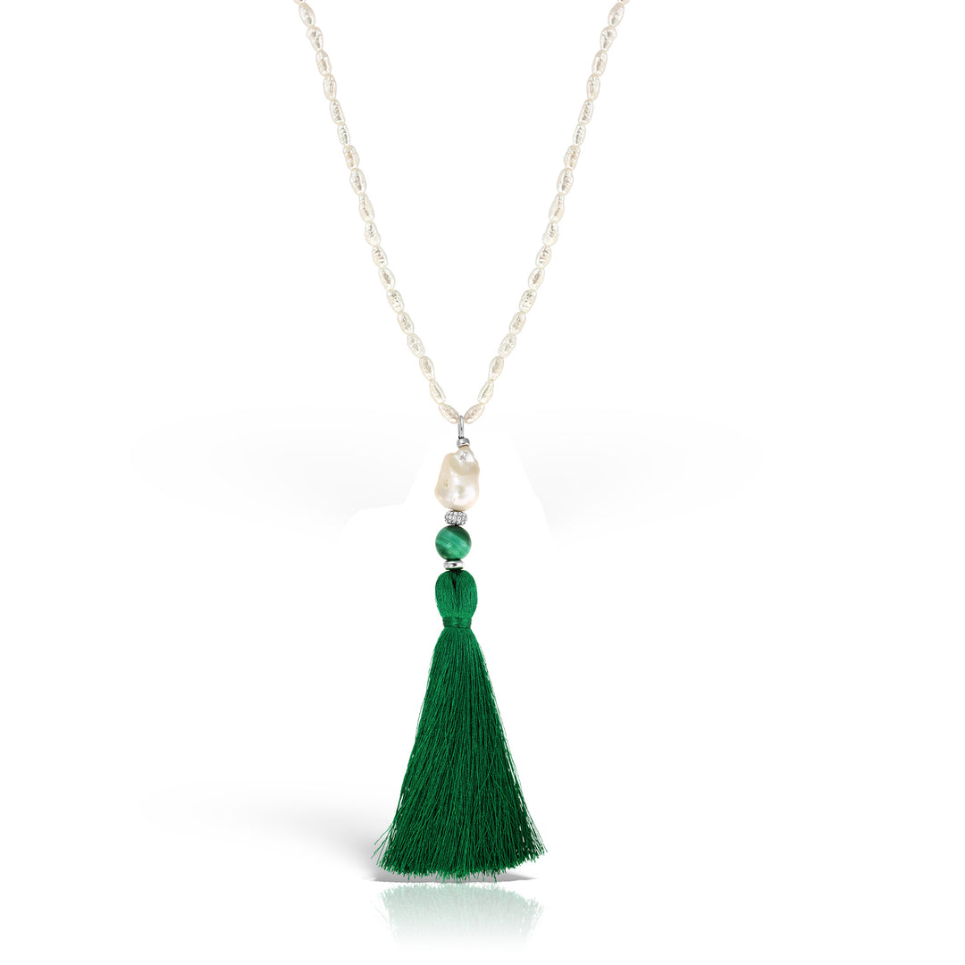 Colier Reverie Malachite, Argint