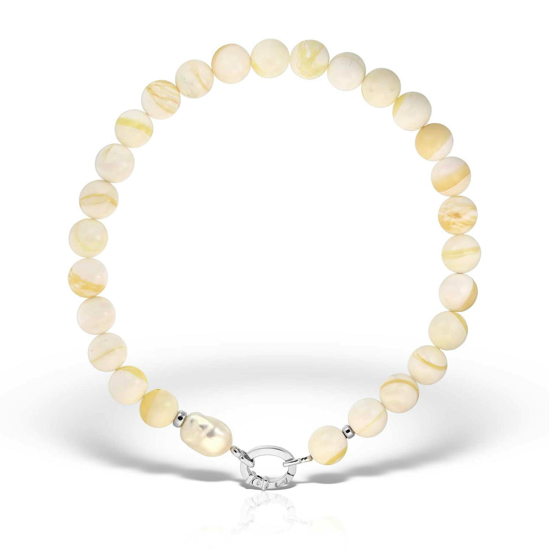 Siene Necklace, Mother-Of-Pearl and Sterling Silver