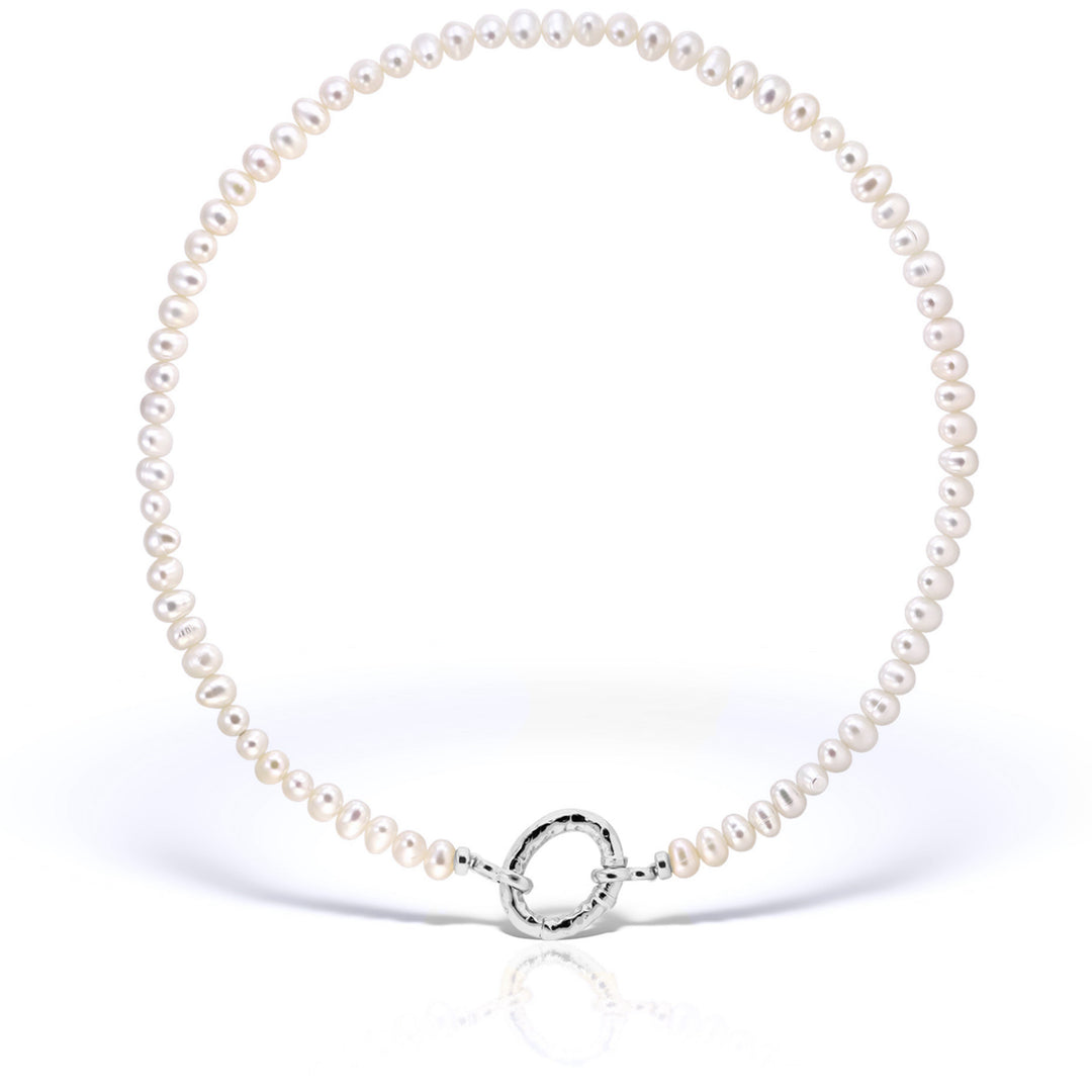 Pearl Odyssey Silver Necklace
