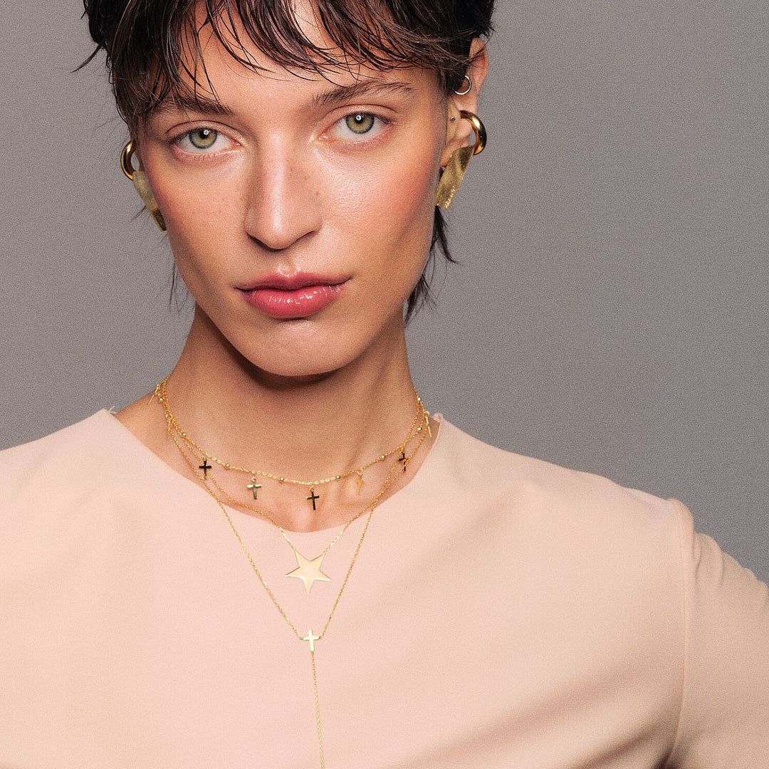 Colier Superstar You Are, Argint Aurit