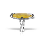 Inel Amber Amnesia #32, Argint