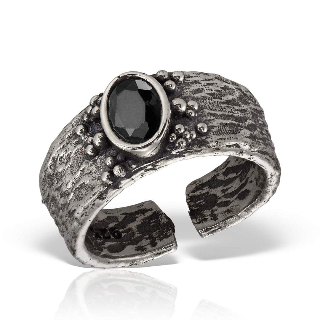 Amonar Dark Silver Ring