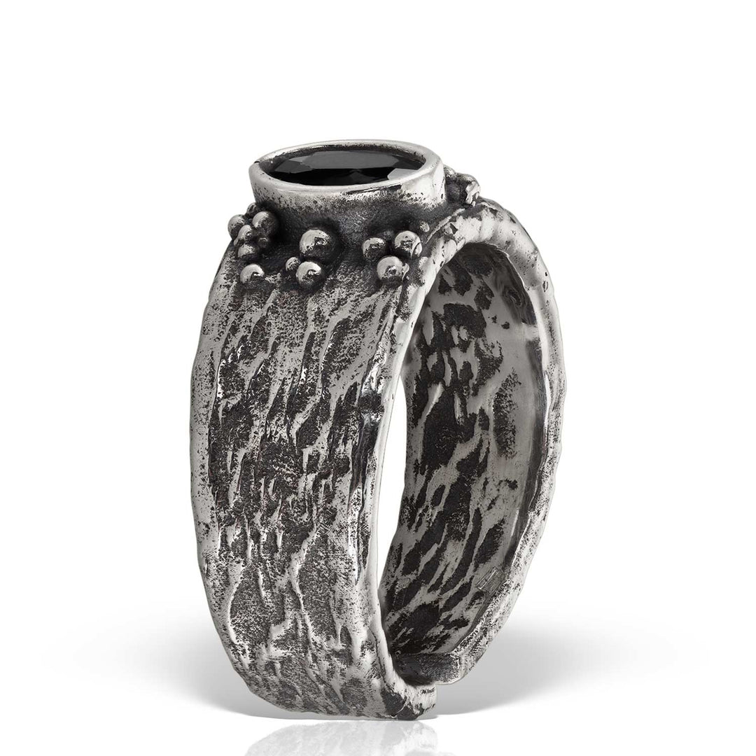 Amonar Dark Silver Ring