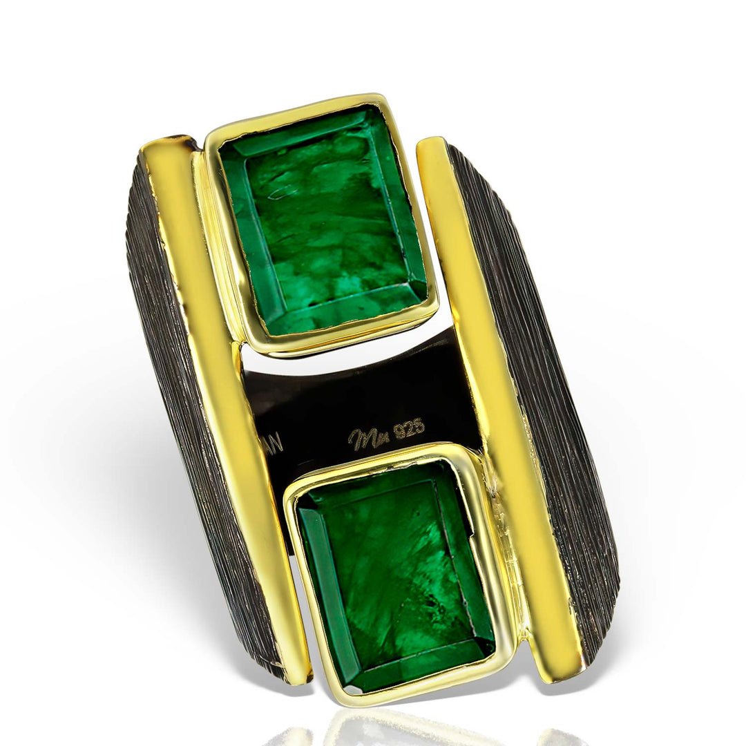 Aristocracy Green Esteem Ring, Silver