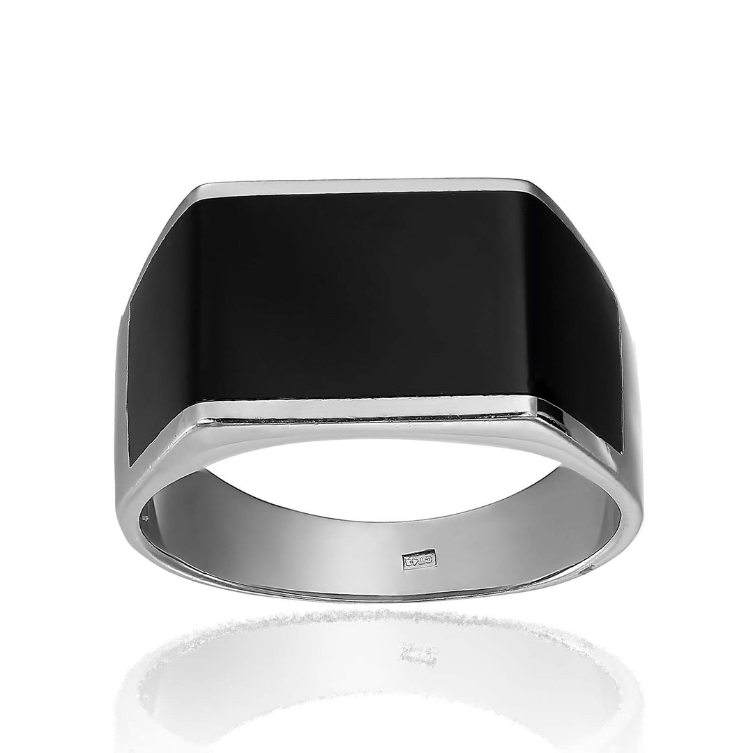 Dark Corners Silver Ring