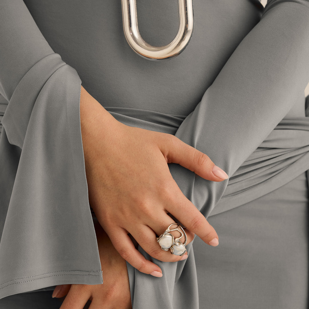 Dual Disorder Ring, Silver