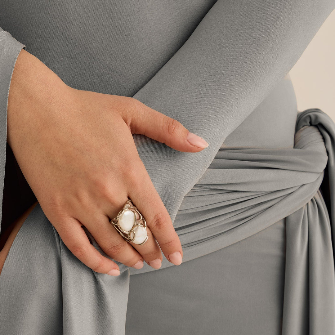 Dual Disorder Ring, Silver