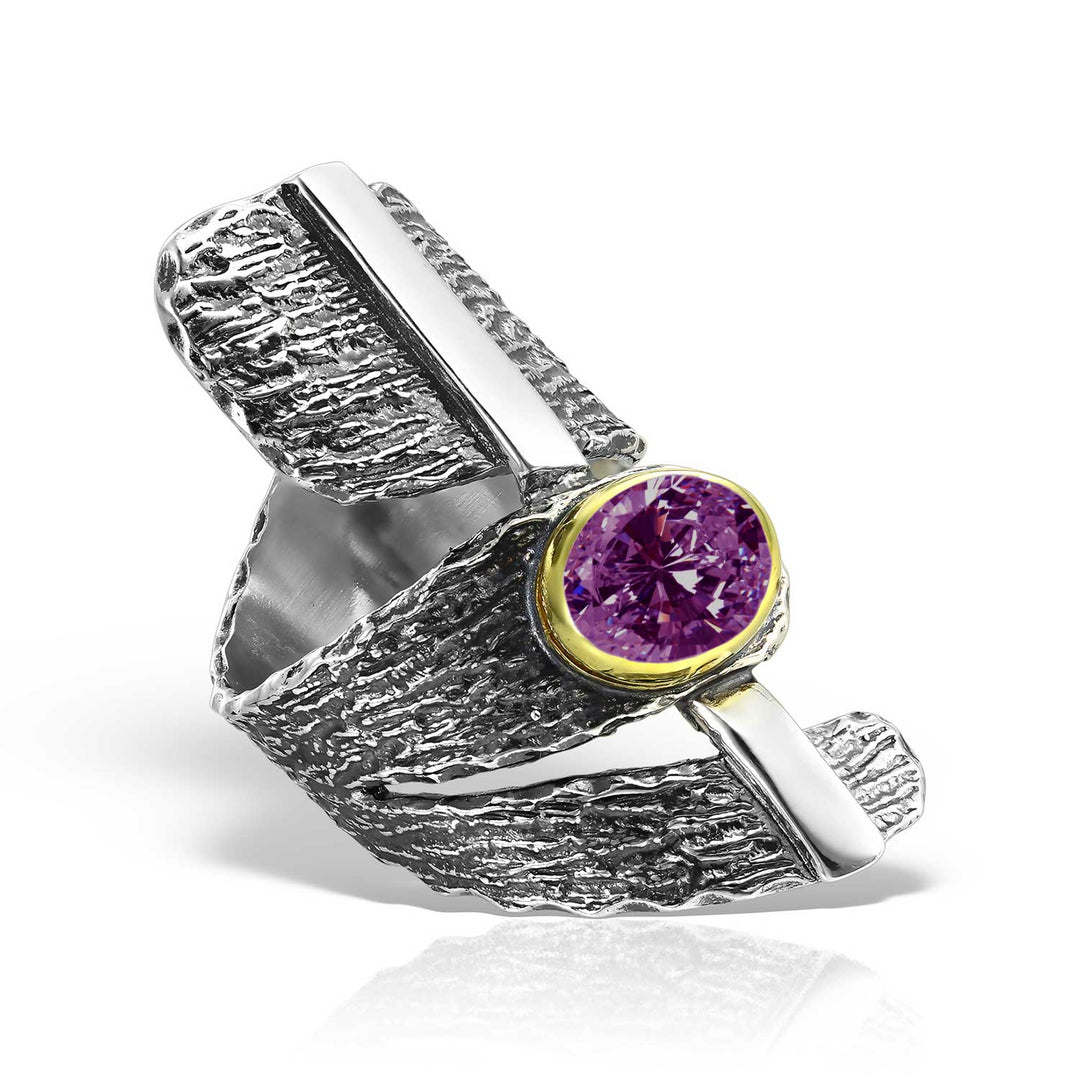 Violet Lapirra Silver Ring