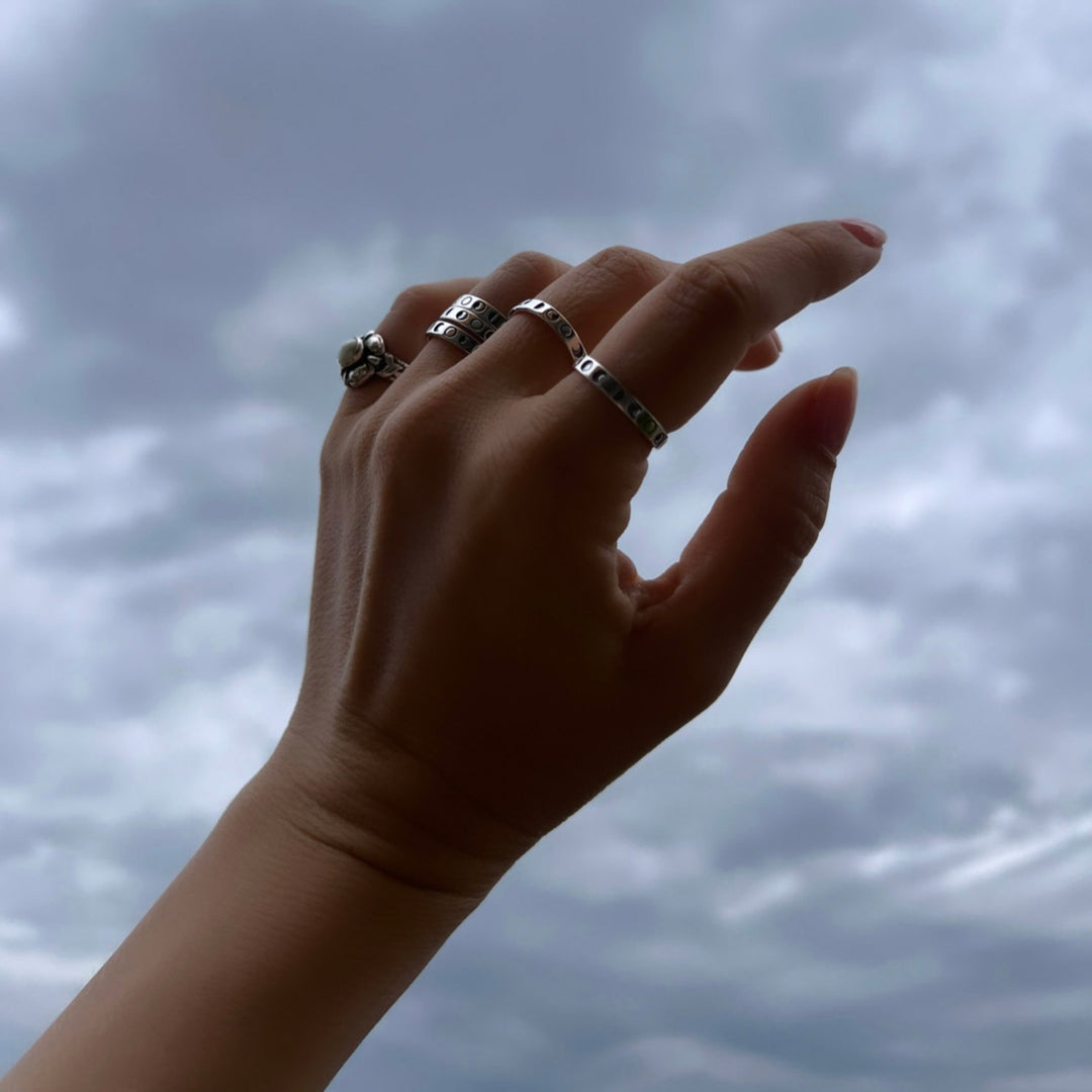 Lunar Star Ring, Silver