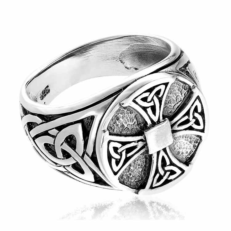 Inel ManKind Rune Cross din Argint – OBSIDIAN | Jewelry With Intention