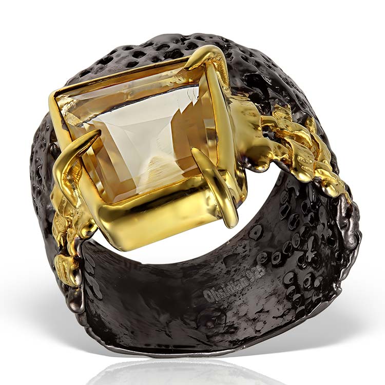 Oviedo Citrine Silver Ring