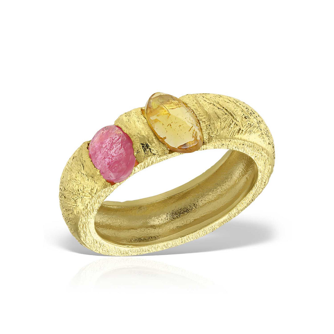 Versus Ring, Silver Gilt