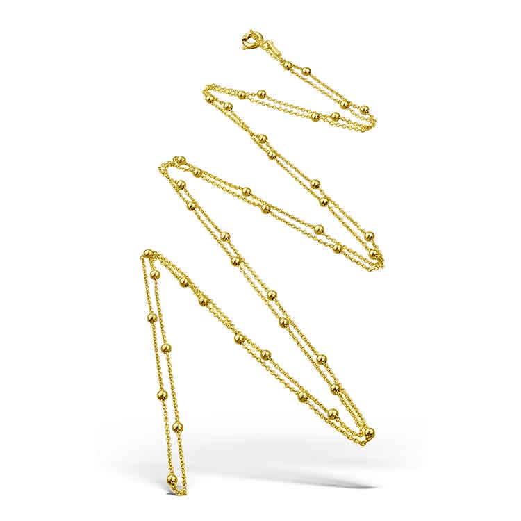 XXL Connect the Dots Chain, Silver Gilt