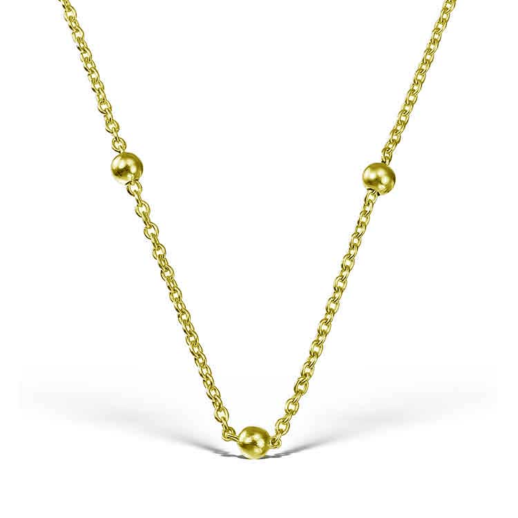 XXL Connect the Dots Chain, Silver Gilt