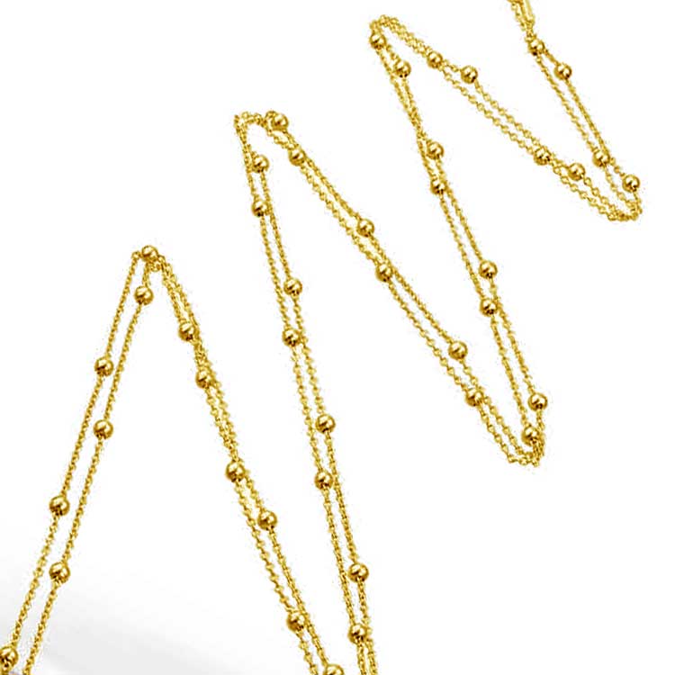 XXL Connect the Dots Chain, Silver Gilt