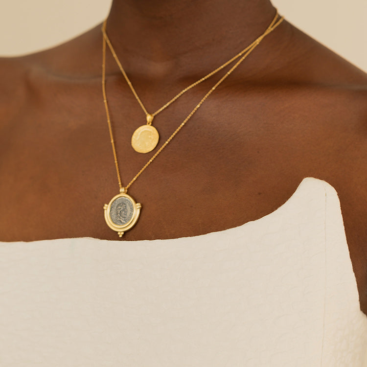 Libertas Necklace in Gilded Silver