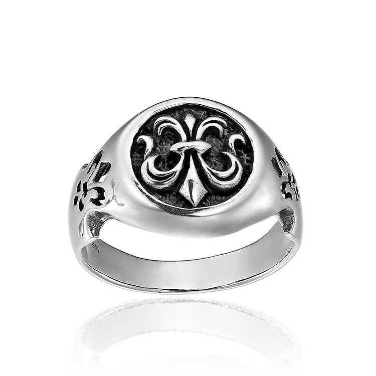 Inel Fleur de Lis ManKind din Argint