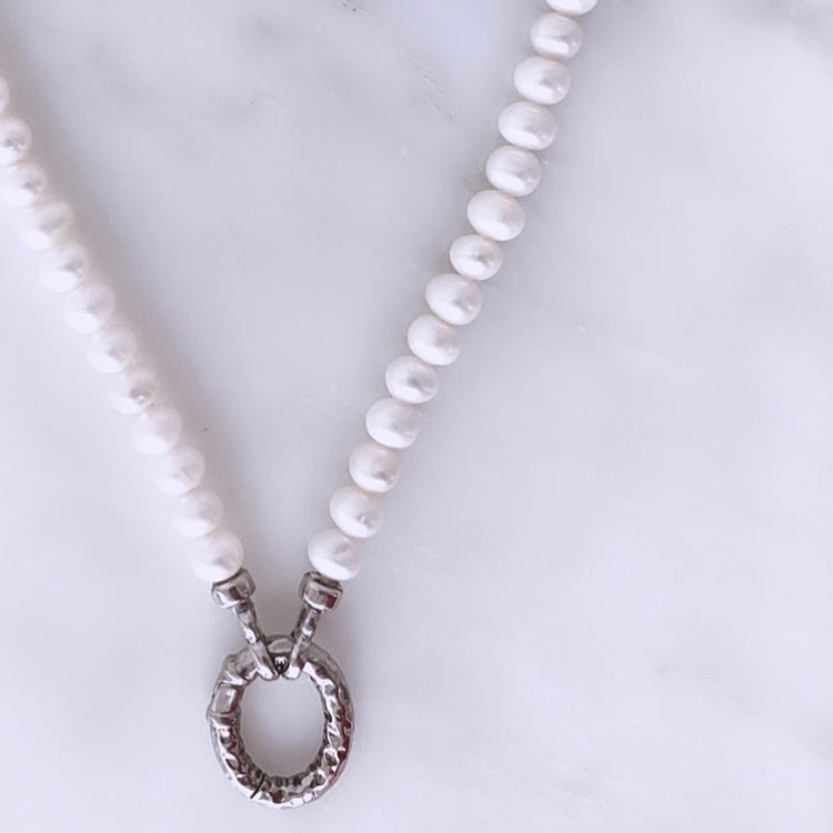 Pearl Odyssey Silver Necklace