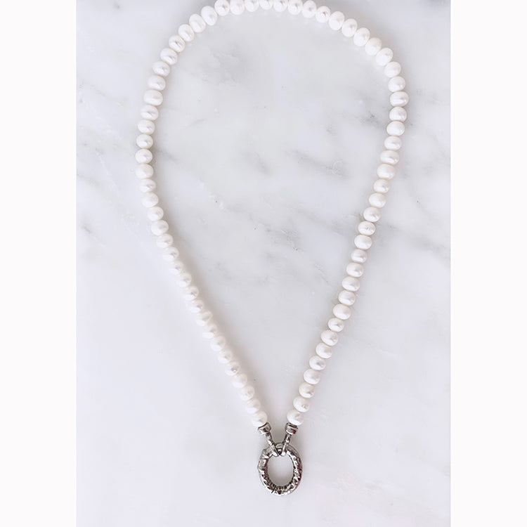 Pearl Odyssey Silver Necklace