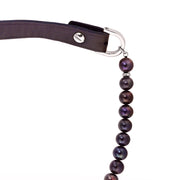 Colier Aerin M Aubergine, Perle si Piele