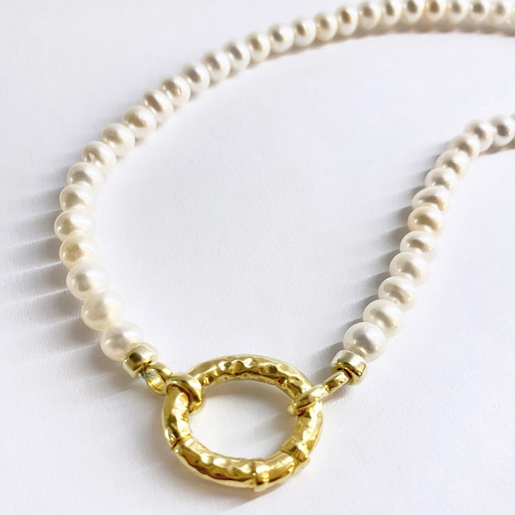 Pearl Odyssey Necklace in Gilded Silver