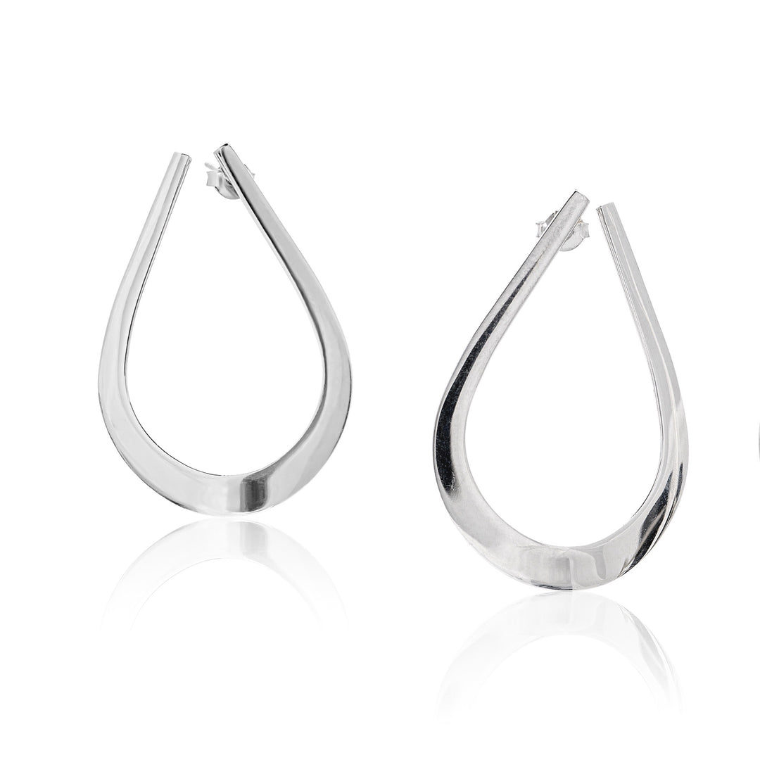 Silver Parabola Earrings