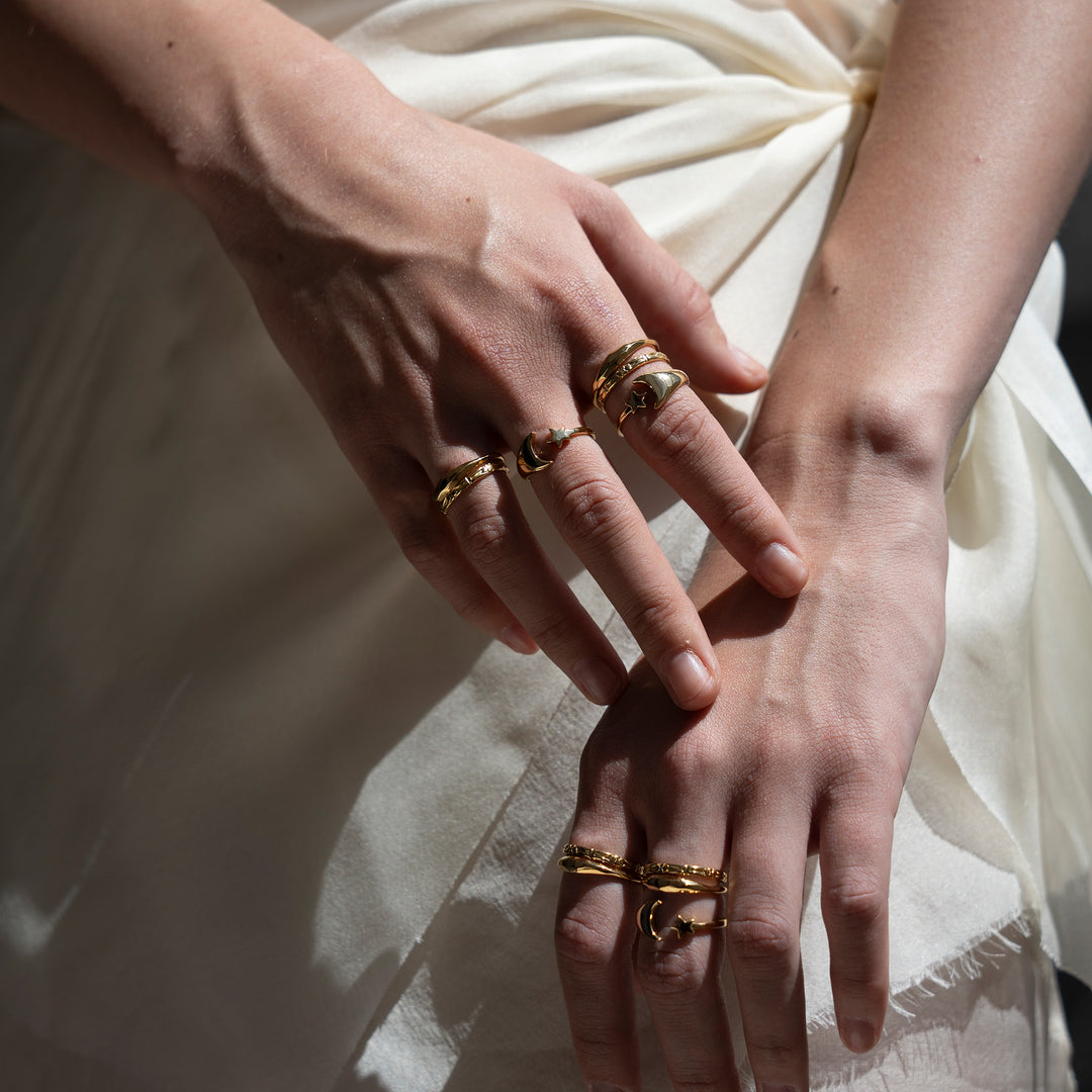 Inel Clear Skies, Argint Aurit