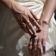 Inele-Set Opposites Attract, Argint Aurit