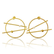 Cercei Kandinsky din Argint Aurit