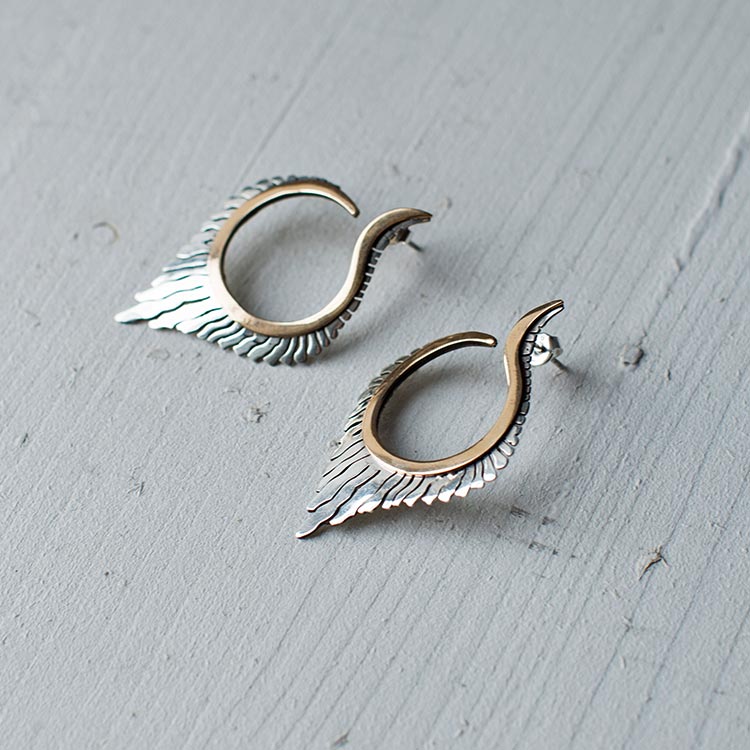 Silver Pretoria earrings