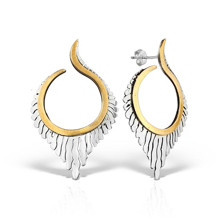 Silver Pretoria earrings